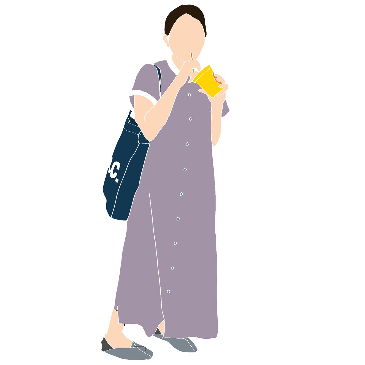 アイコン描きます 顔なし、線のみなどおしゃれな似顔絵描きます イメージ2