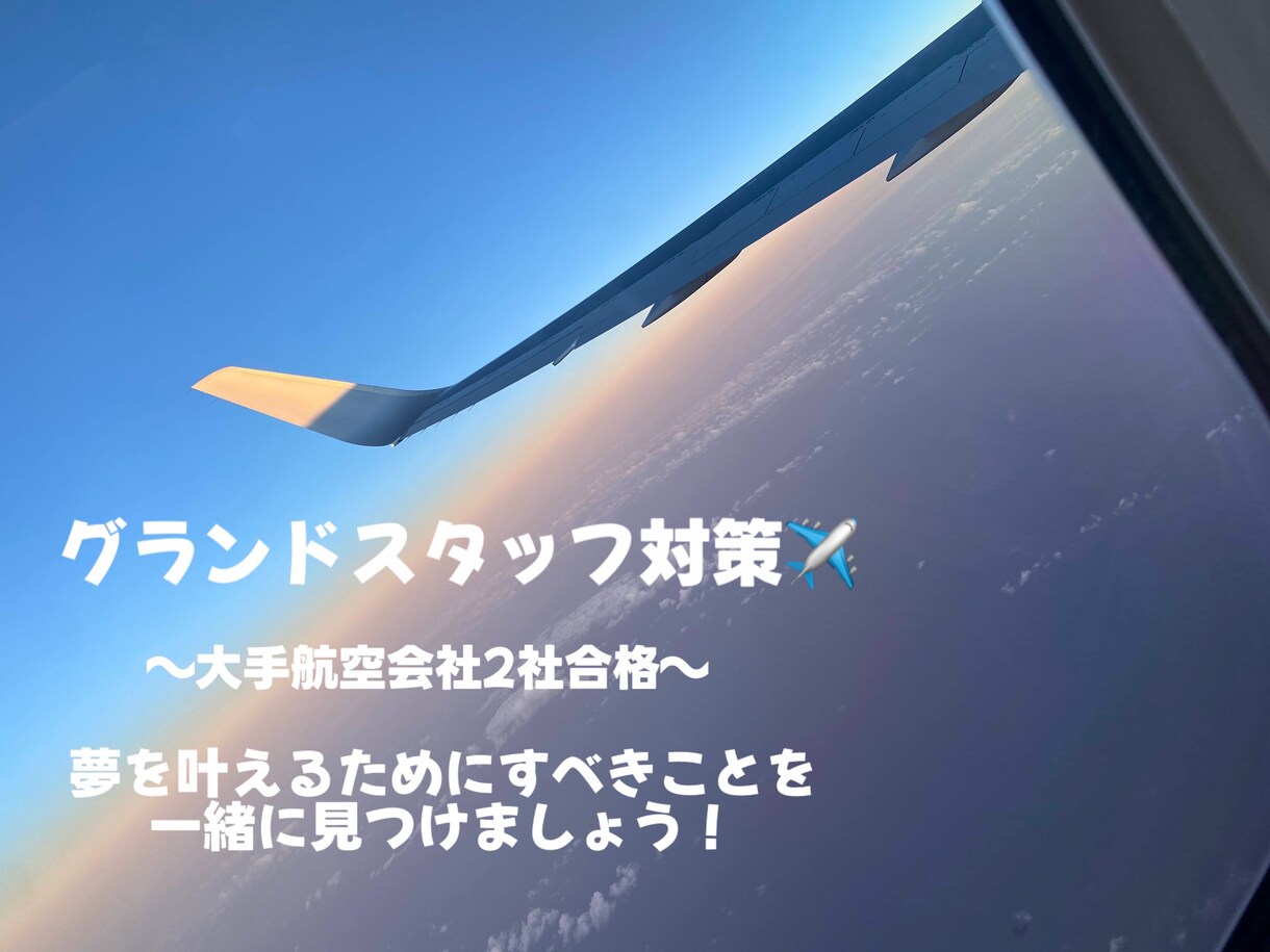 元GSがエアライン受験の悩みや対策をします \大学生向け/エアライン就活とは イメージ1