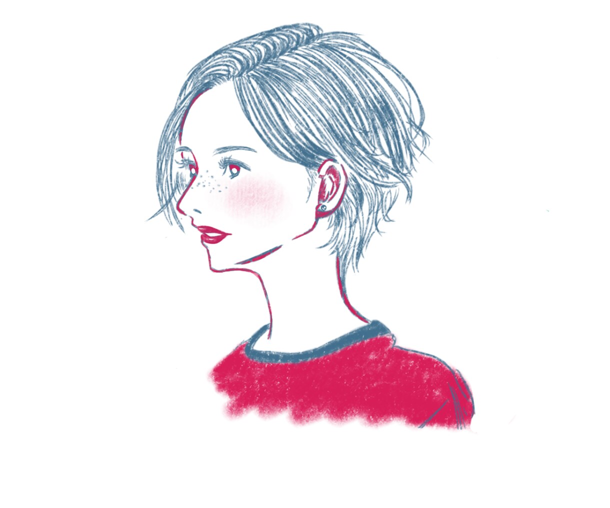 商用利用OK★2色でイラスト描きます シンプル<個性<お洒落　あなただけのイラストをお描きします！ イメージ3