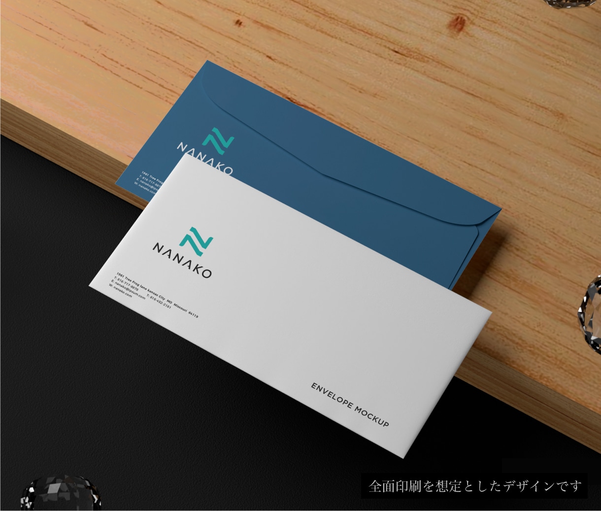 会社・店舗向け◇信頼感のある封筒を作成します そのまま印刷OK◇印刷会社対応／入稿用データ作成 イメージ6