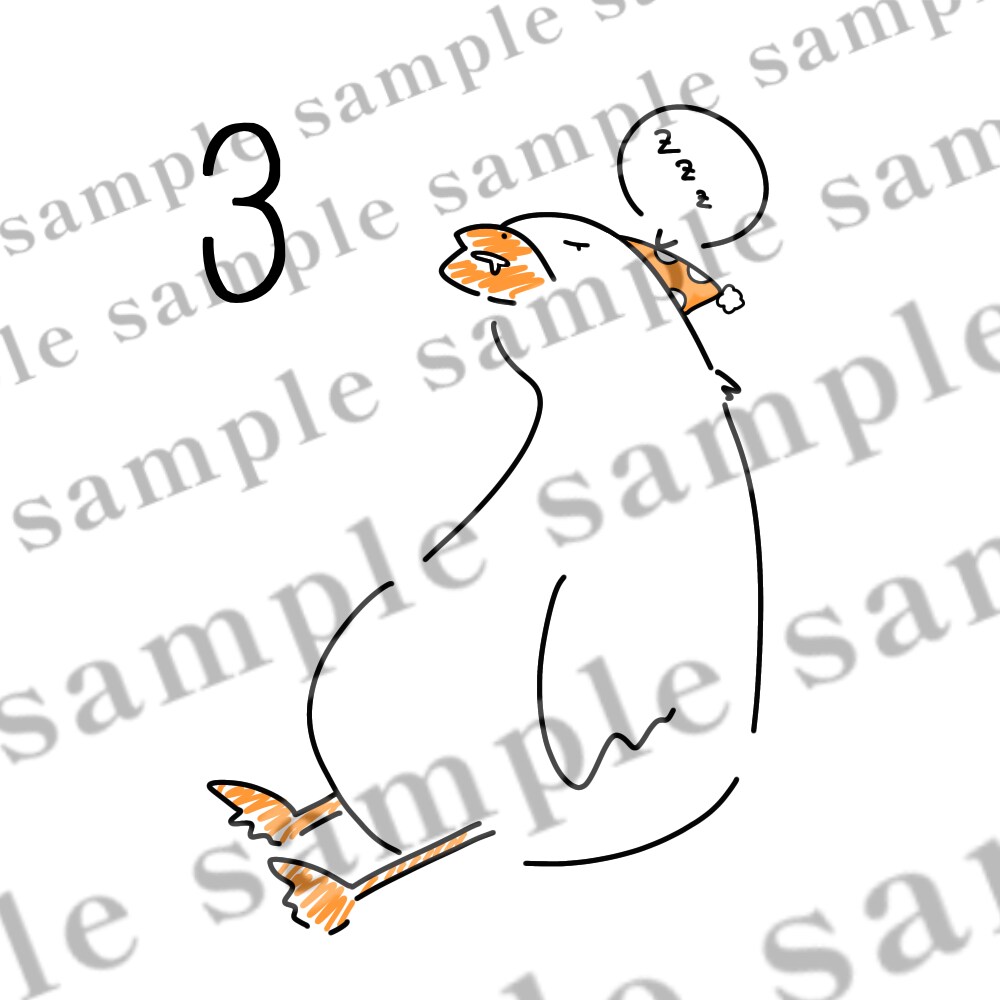 シンプルでゆるめのイラストになります SNS用アイコンなどにご利用いただけます。 イメージ3