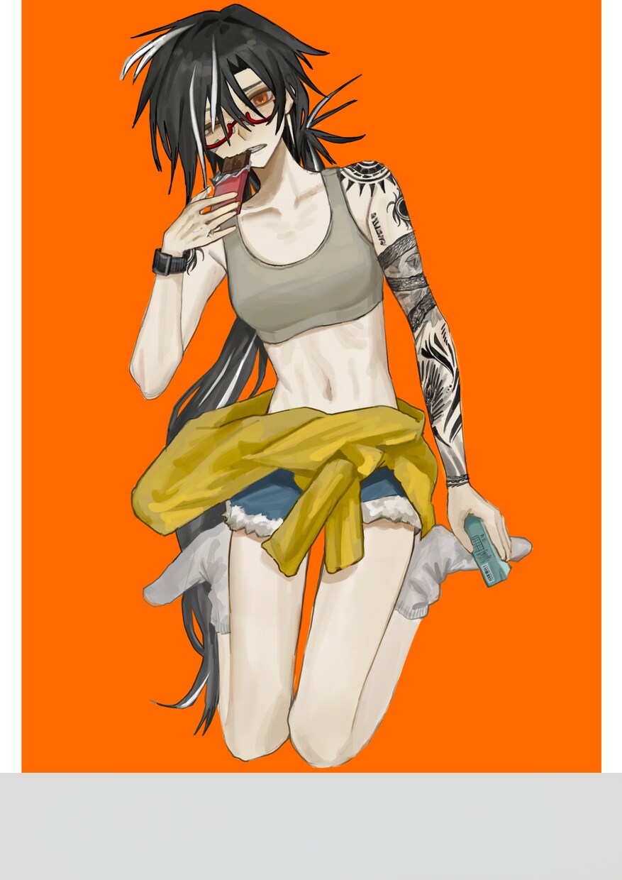 歌ってみたイラスト等　サムネなども描けます パンクな世界観ピアスなどカッコいいイラストが得意です‼️ イメージ6