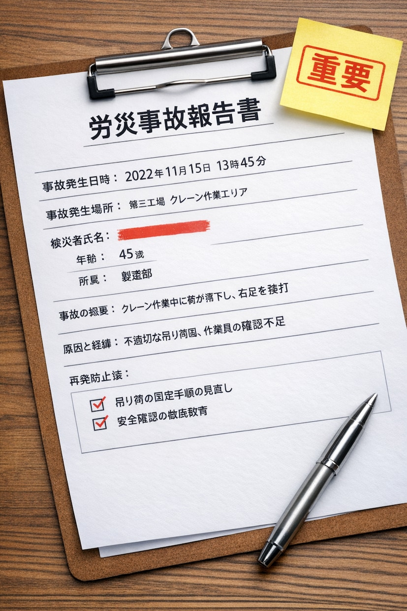 労災事故報告書の添削｜再発防止策まで具体化します 外資系、労働安全衛生、事故調査歴25年以上 イメージ1