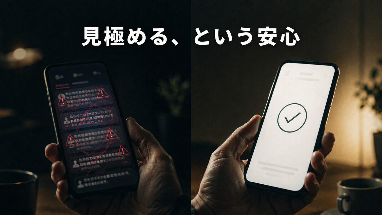マッチングアプリのプロフ添削＋業者を見極めます 【50代の実感で伴走】プロフ添削＋サクラ・業者の見極め イメージ3