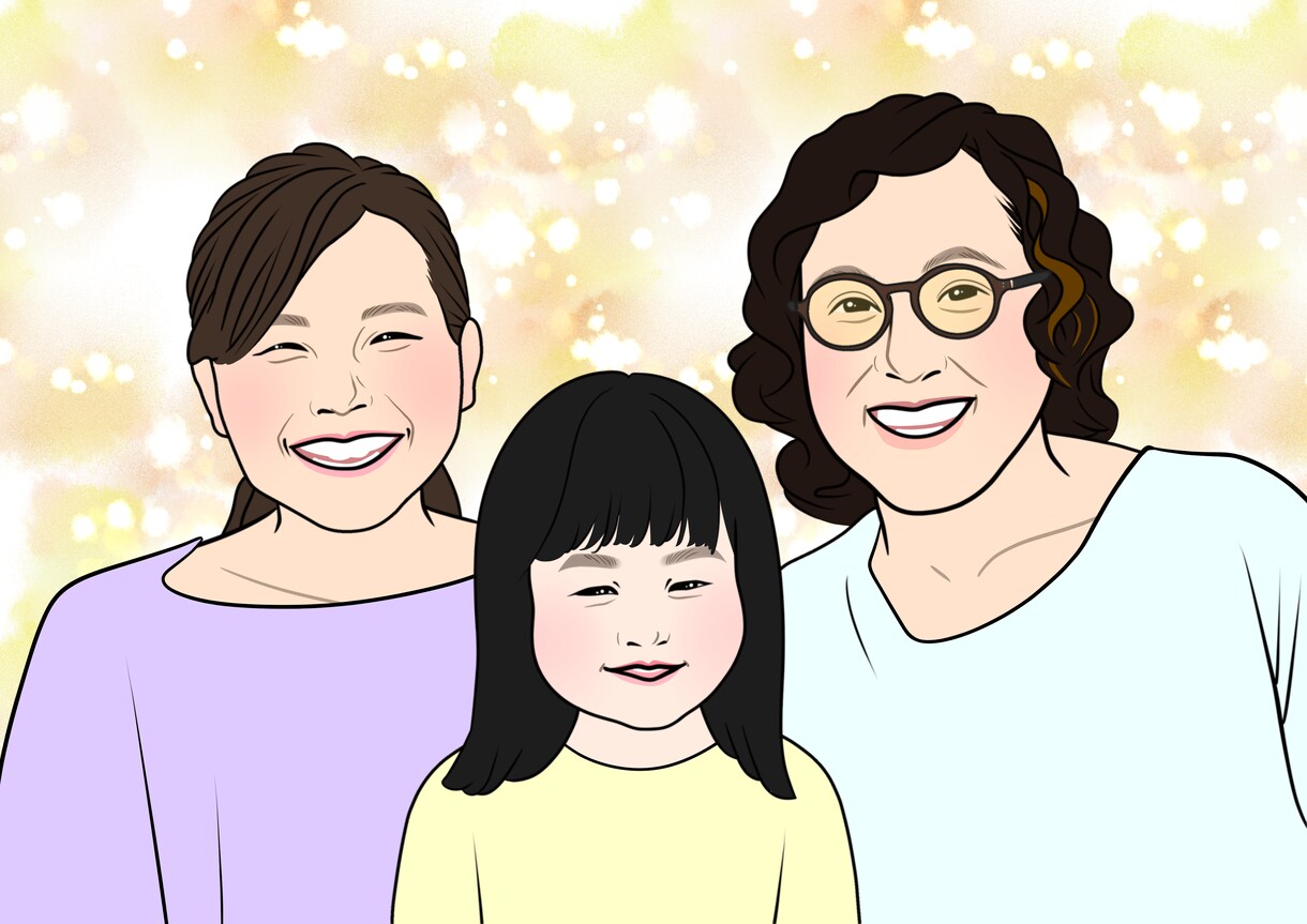 似顔絵を描きます デジタルイラストのデータを送ります。 イメージ1
