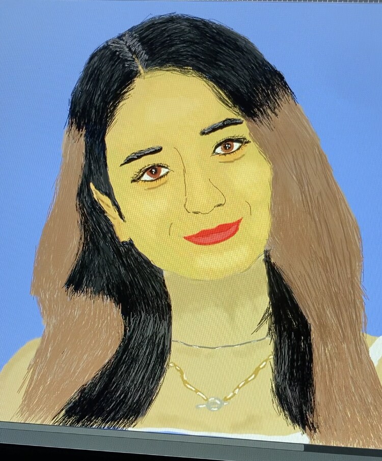 アーティスティックな人物のイラスト描きます 写真をエモい独特なタッチのイラストに変換 イメージ1