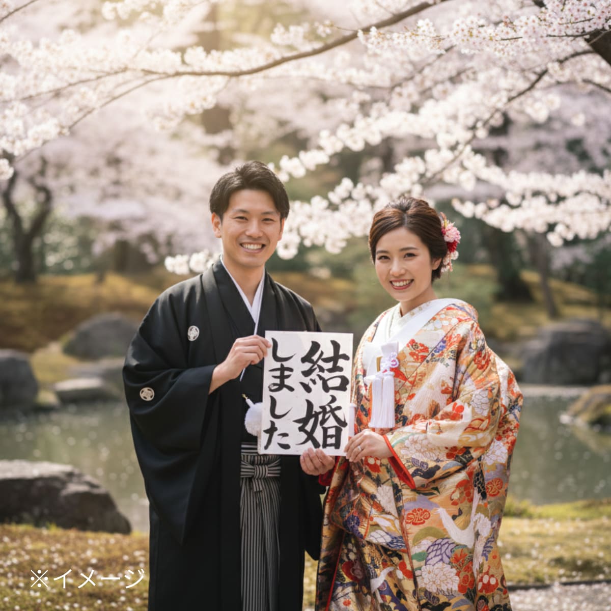 和装前撮りアイテムを毛筆でお書きします 結婚式に映える毛筆フォトプロップス イメージ4
