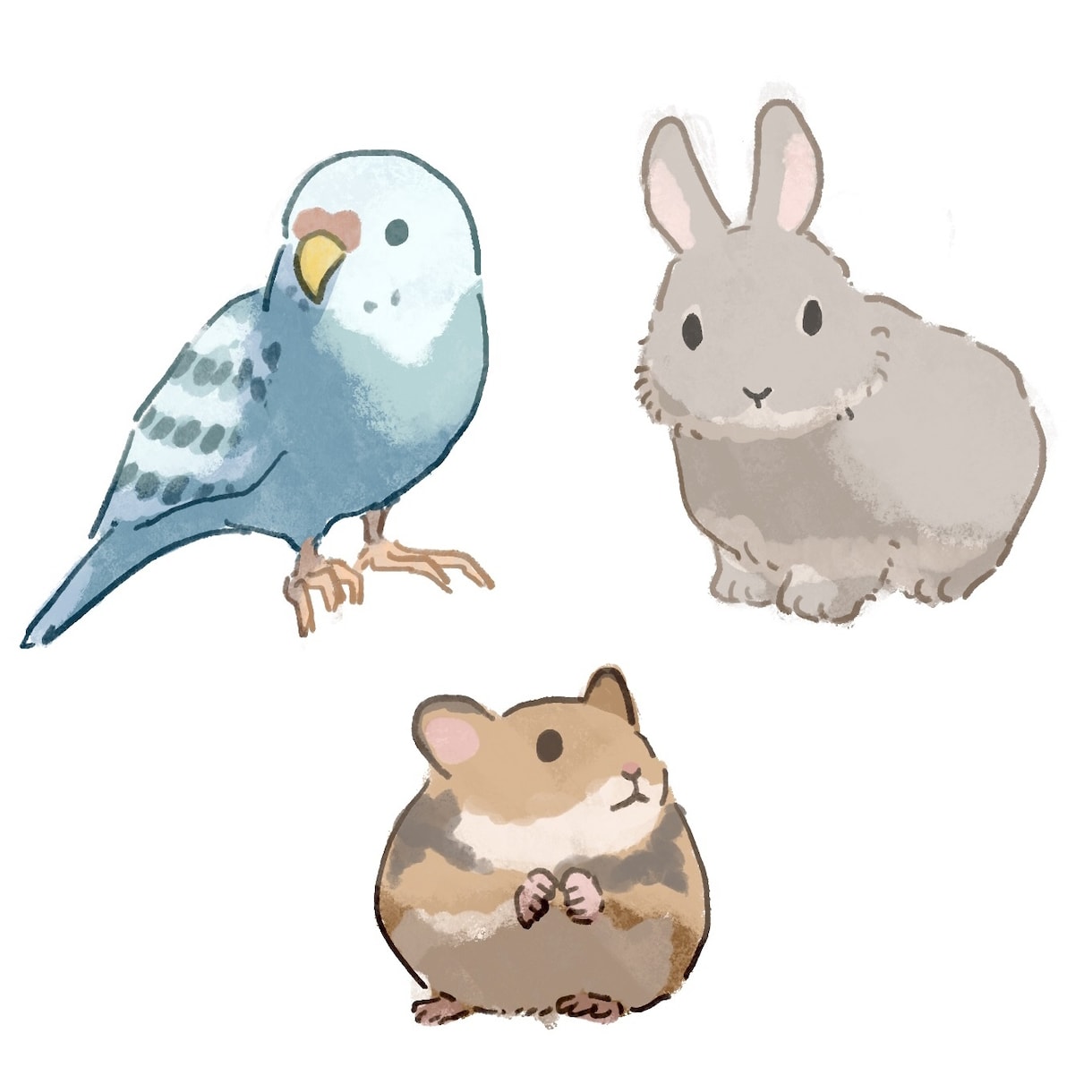 可愛い動物イラストを作成します ペットの似顔絵、SNSアイコン、LINEスタンプ等に！ イメージ9