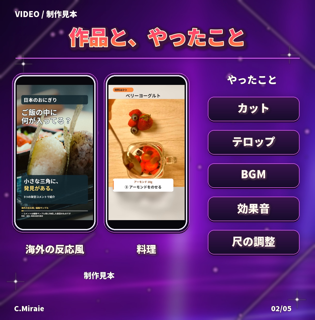 縦型ショート動画を素材から完成まで編集します テロップとBGMで、最後まで見てもらえる縦型動画に イメージ2