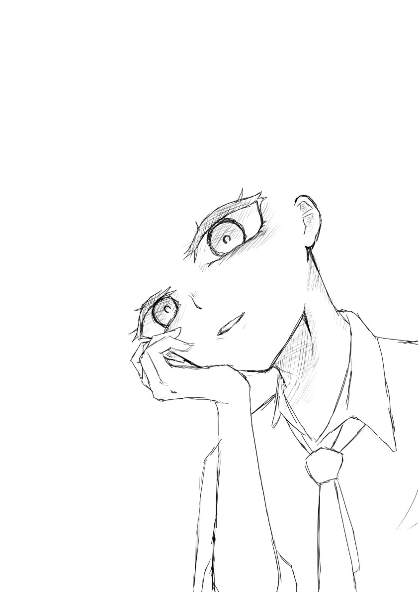 モノクロでかっこいい、かわいいイラスト描きます 何でも要望に応えます　全身や色塗りのオプションもあります イメージ5