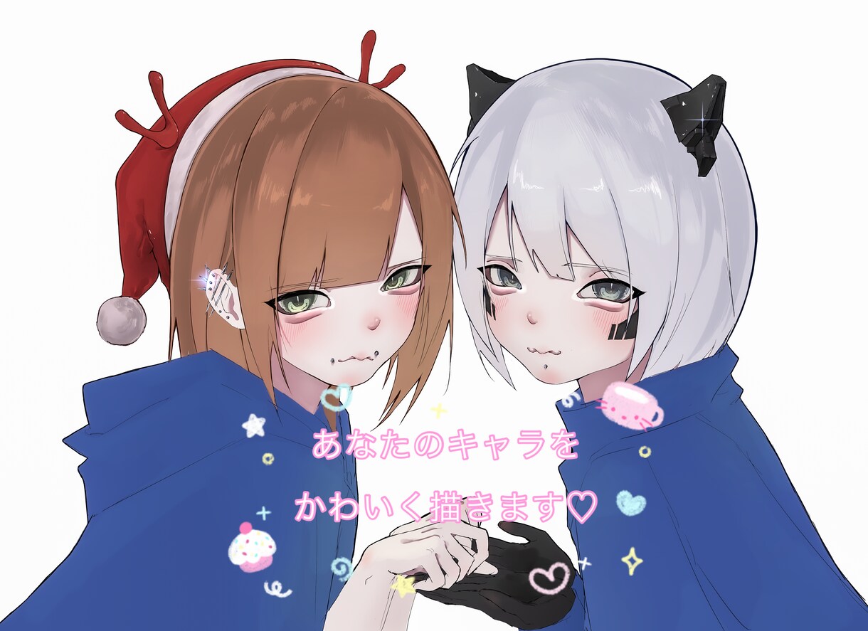 あなたのキャラをかわいく描きます SNSアイコンならおまかせください！♡ イメージ1