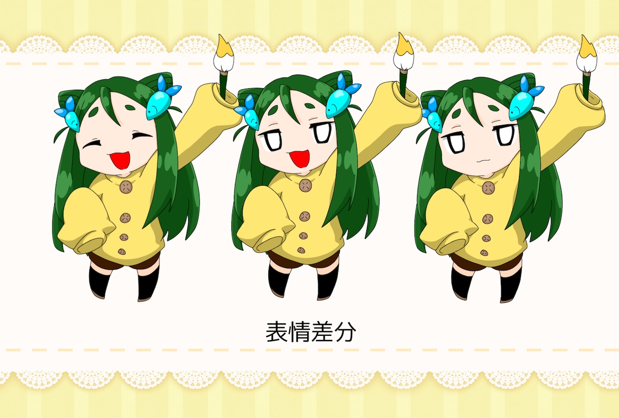 オリジナルちびキャラ作成します ちびっちゃいかわい子ちゃんはいかがですか？ イメージ3