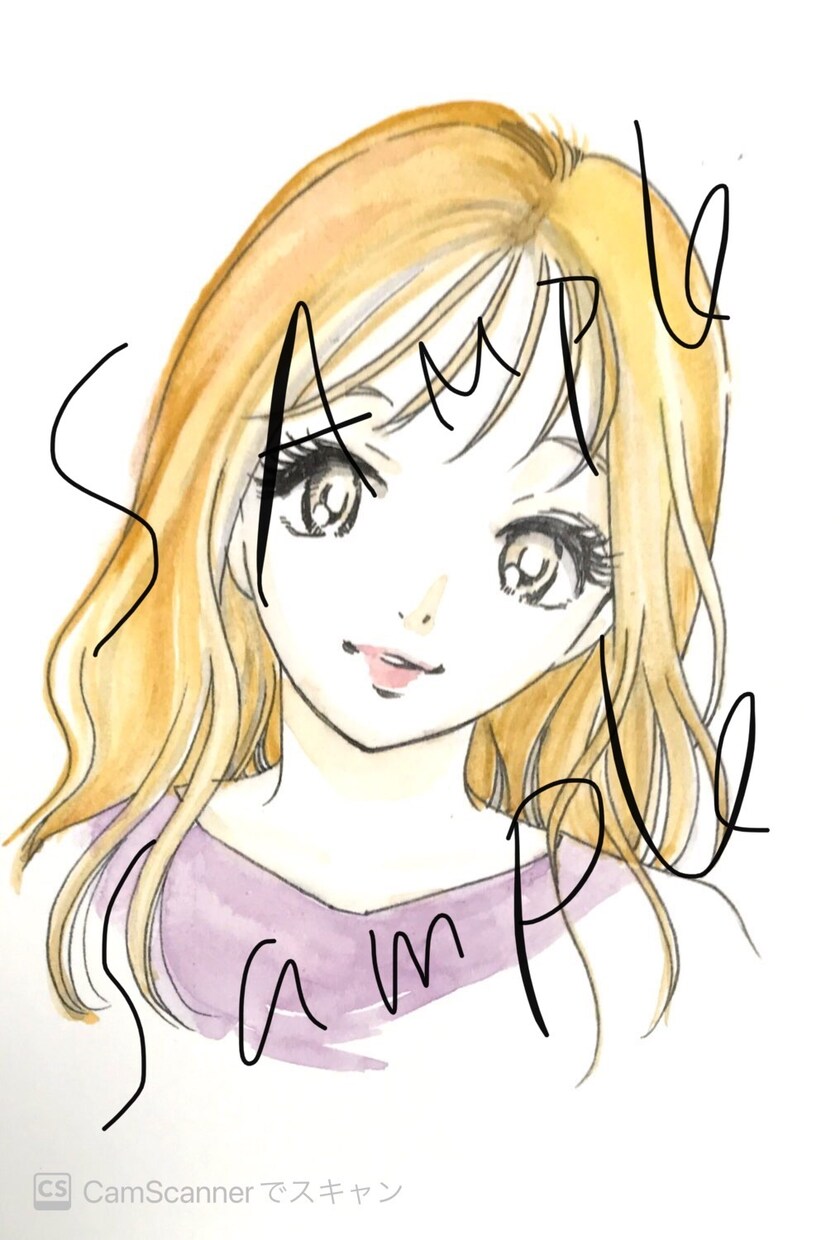 かわいい女の子のイラスト描きます 水彩で、イメージに沿った女の子の絵をお描きします。 イメージ2