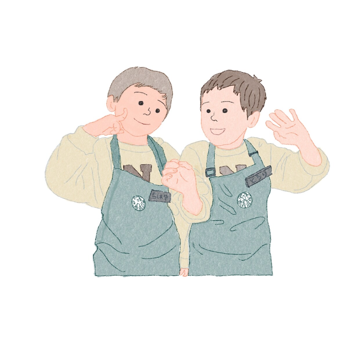 お写真を元にあたたかみのあるイラストを描きます 特別なお祝いや何気ない日常の瞬間をイラストにしませんか？ イメージ6