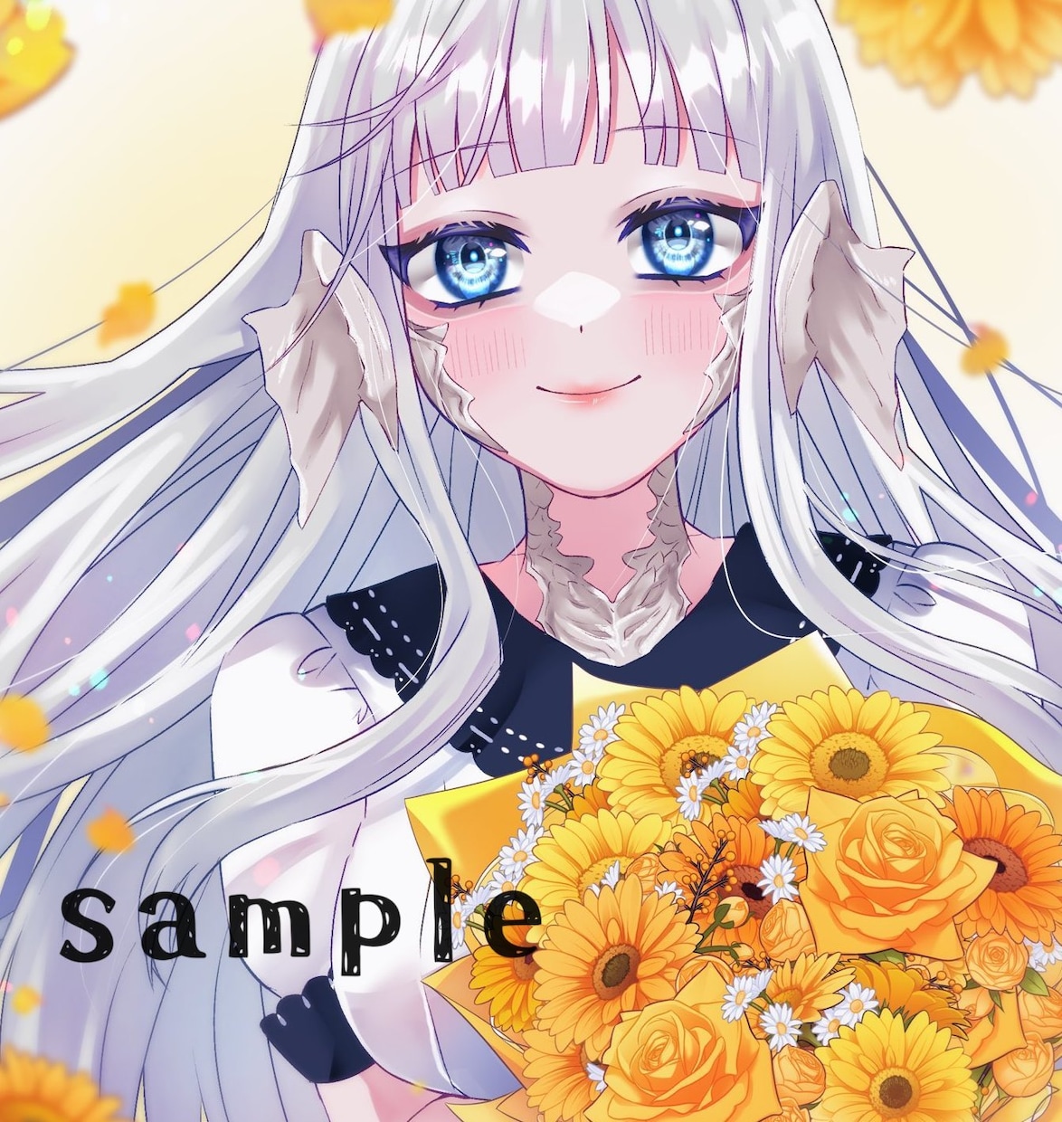 キラキラおめめのかわいいイラストお描きします バストアップ～全身まで対応しています♪完全オーダーメイド！ イメージ3