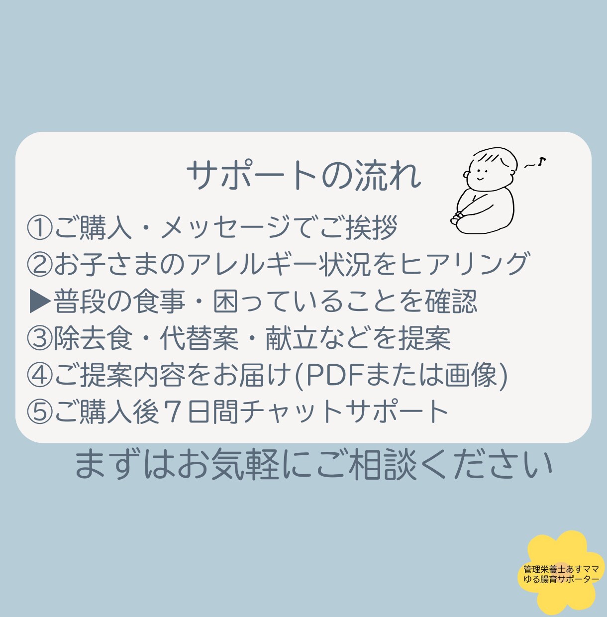 アレルギー食の不安に寄り添います 卵・乳・小麦OK！管理栄養士のアレルギー献立サポート イメージ5