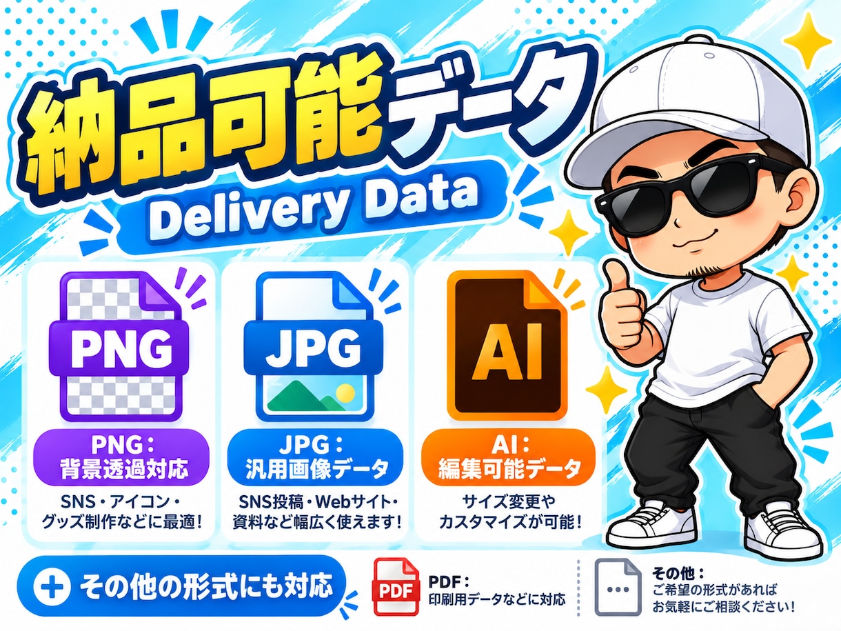 お店のオリジナルキャラクターを制作します 店舗・SNS・グッズ展開まで丁寧に対応します イメージ6