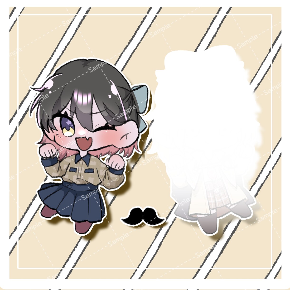 小さくて可愛いミニキャラを描きます 1.5頭身から少し高めの頭身デフォまで絵柄豊富！ イメージ7