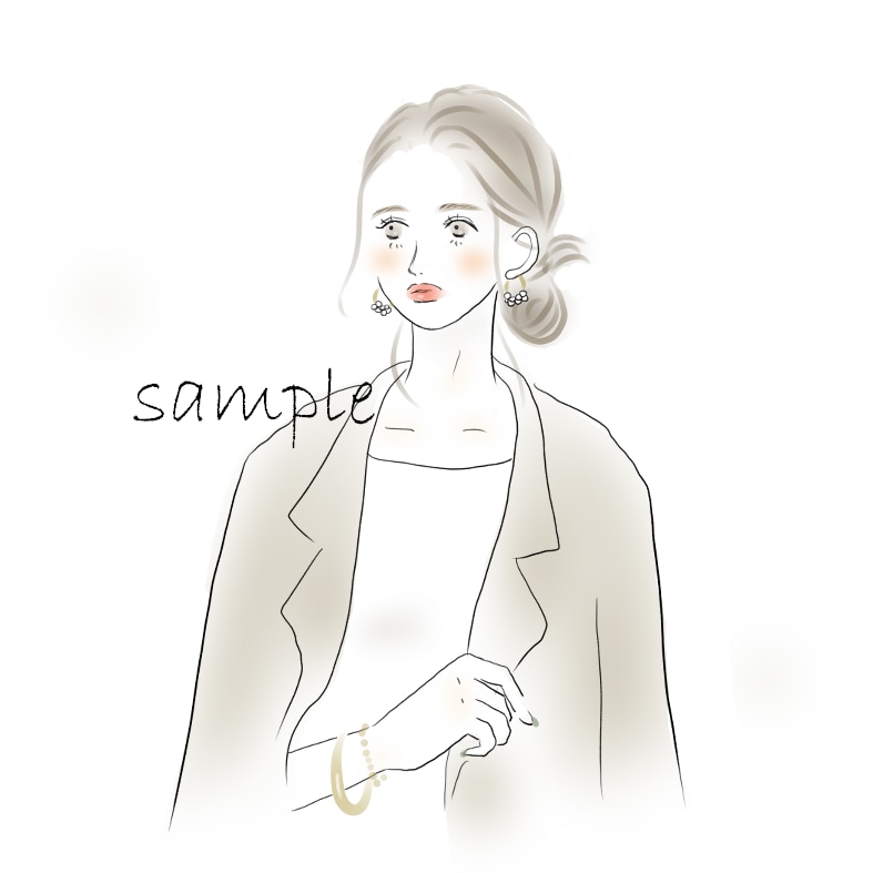 女性向け☆オトナ可愛いお洒落なアイコン描きます お洒落な雰囲気でグッと目を惹くアイコンに♡ イメージ9