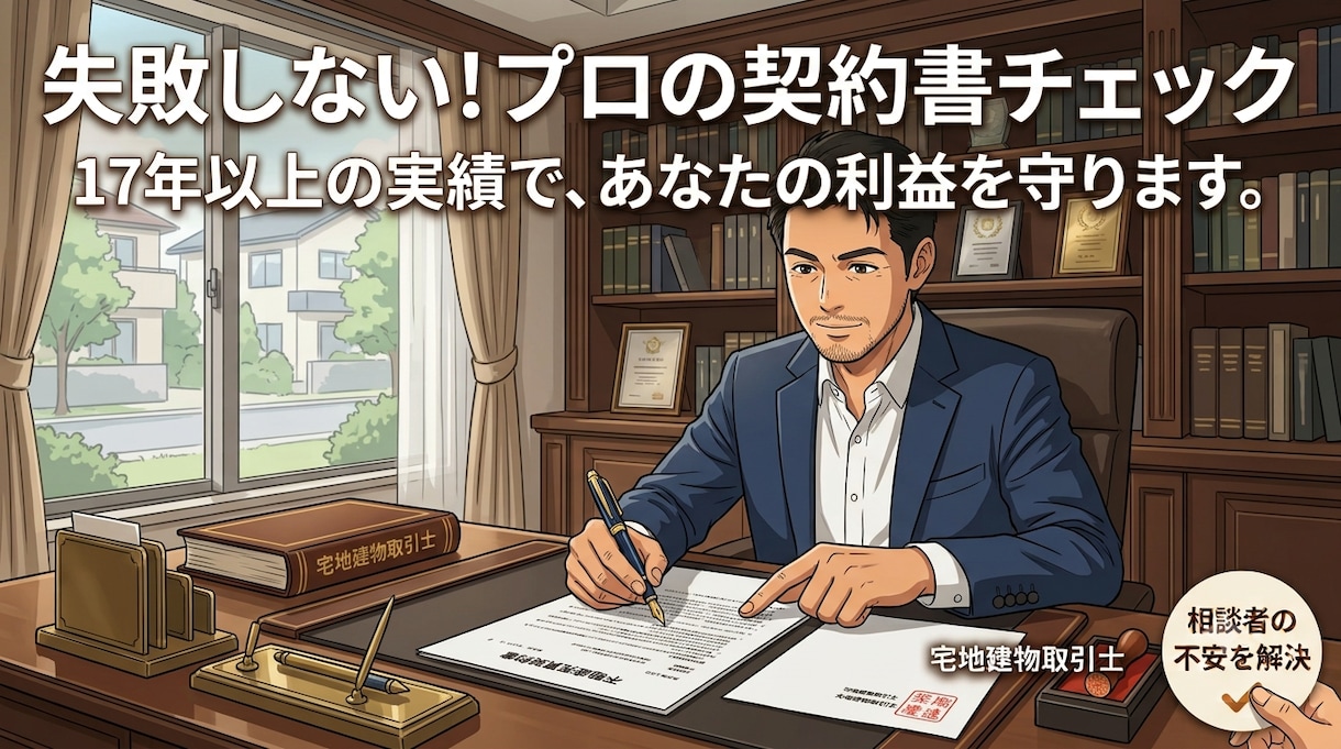 その契約本当に大丈夫ですか？プロがチェックします 業界17年以上のベテランがお客様の目線で内容をチェックします イメージ2