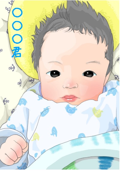 似顔絵お描きします 優しい色合いや、水彩画タッチの似顔絵をお探しの方 イメージ3