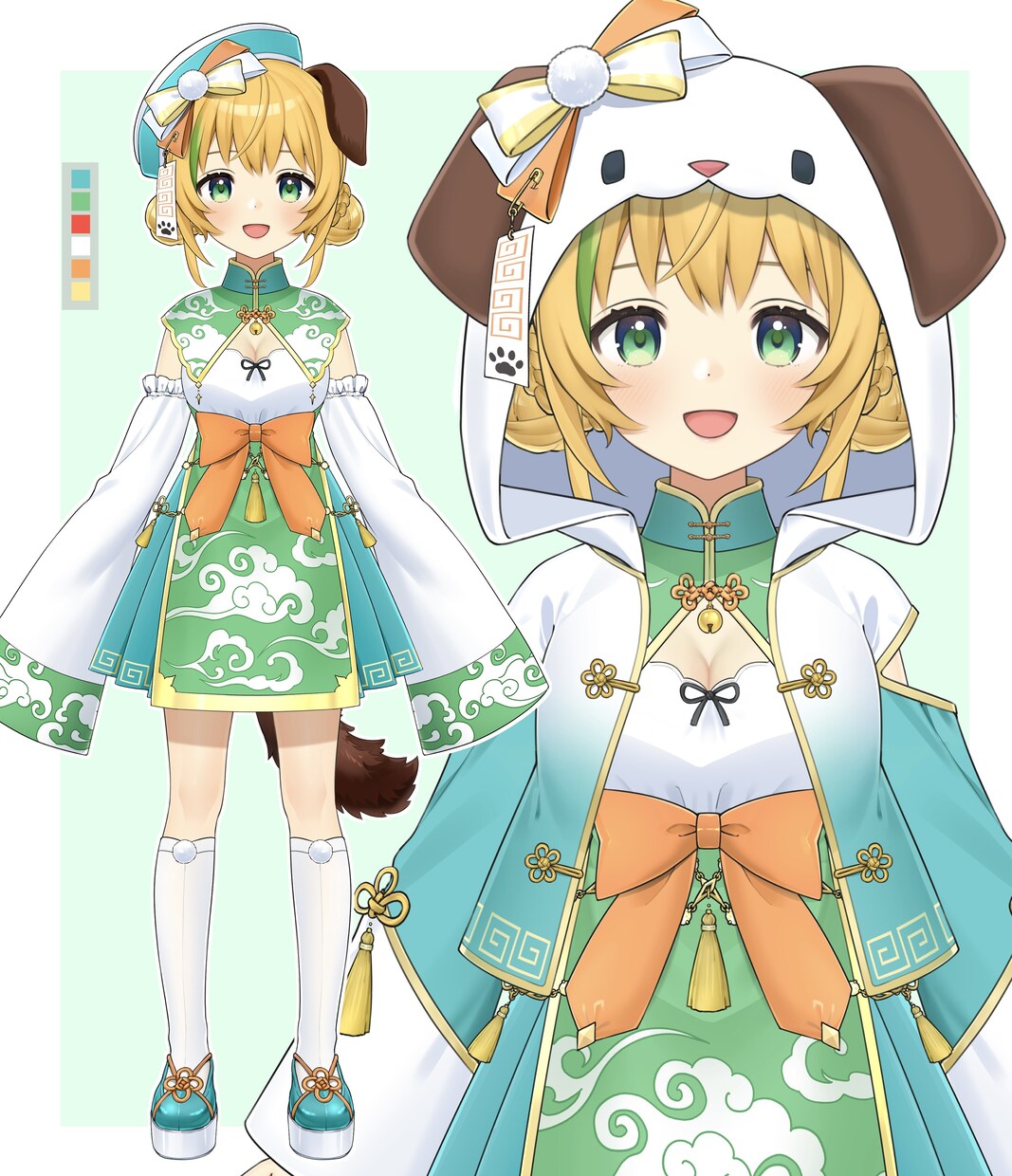 Vtuberの立ち絵を制作をします Vtuberのキャラクターデザイン(パーツ分け込み) イメージ6