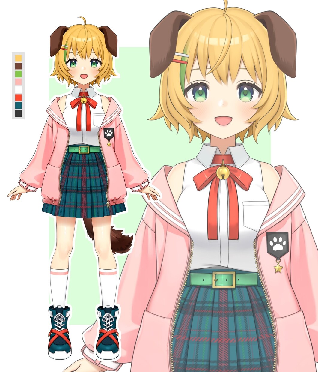 Vtuberの立ち絵を制作をします Vtuberのキャラクターデザイン(パーツ分け込み) イメージ4