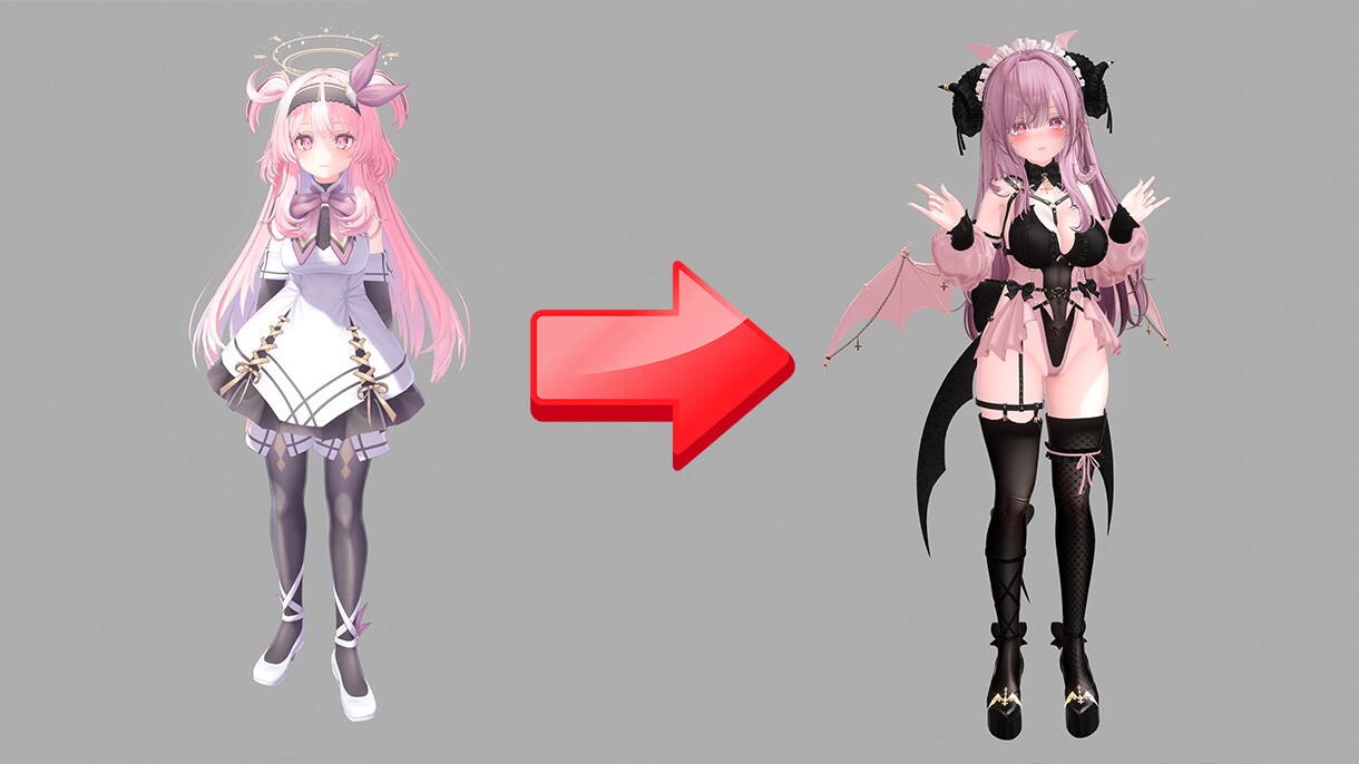 VRChat用 アバター改変代行をします unityや画像編集ソフト分からない方向け イメージ1