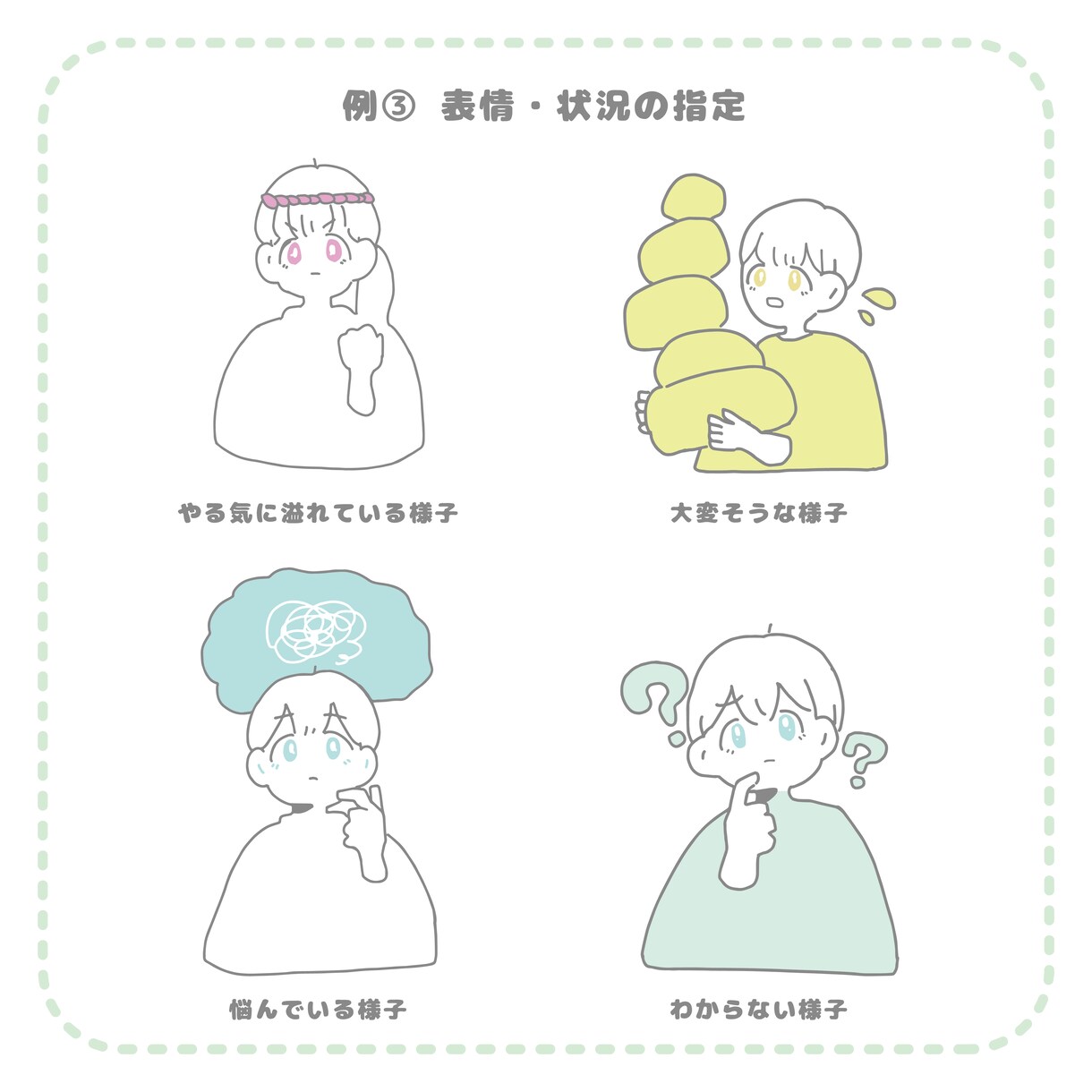 ゆるい＆かわいい雰囲気のイラストを制作します --- 「安く」「早く」あなただけのアイコンイラスト --- イメージ4
