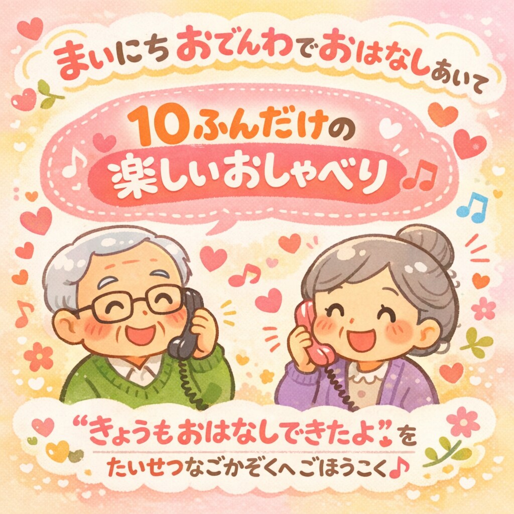 孤独を感じがちなお婆ちゃんに｜話し相手になります 毎日決まった時間にお電話します（通話10分）大切なご家族へ イメージ1
