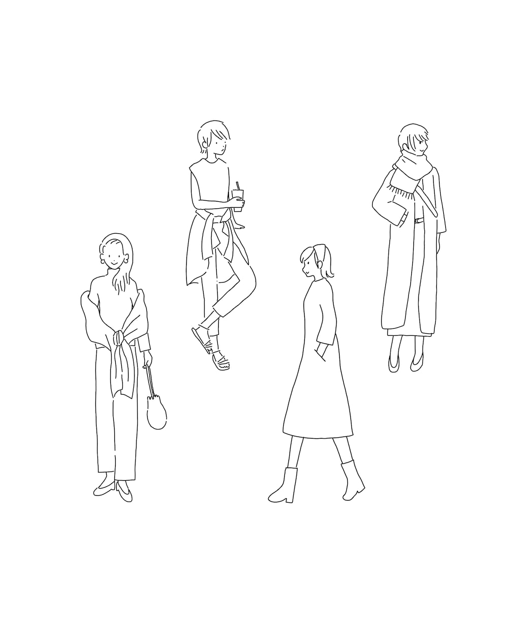 シンプルでおしゃれなビジネス線画イラスト描きます 広告・挿絵・パンフレット・社内資料に イメージ4