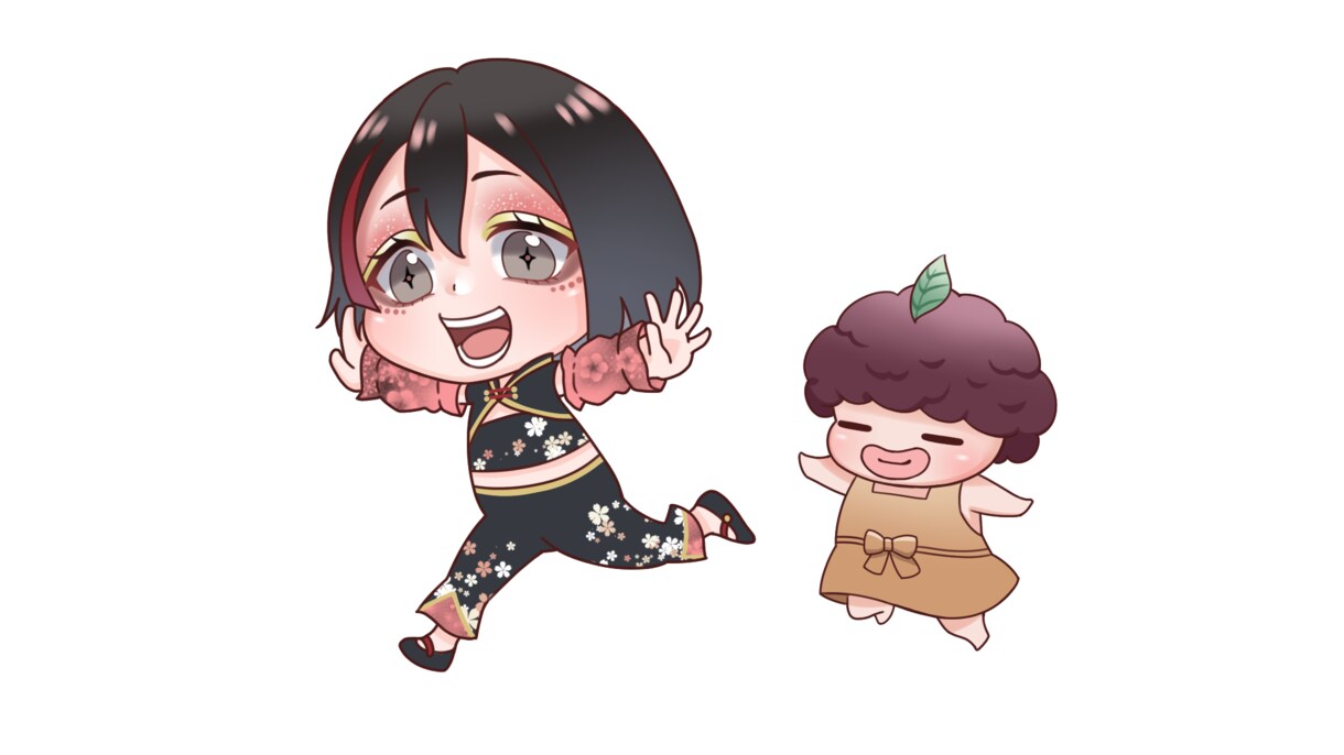 かわいい、ポップ、カラフルな少年少女を描きます ご質問のみでもお気軽にどうぞ！ イメージ8