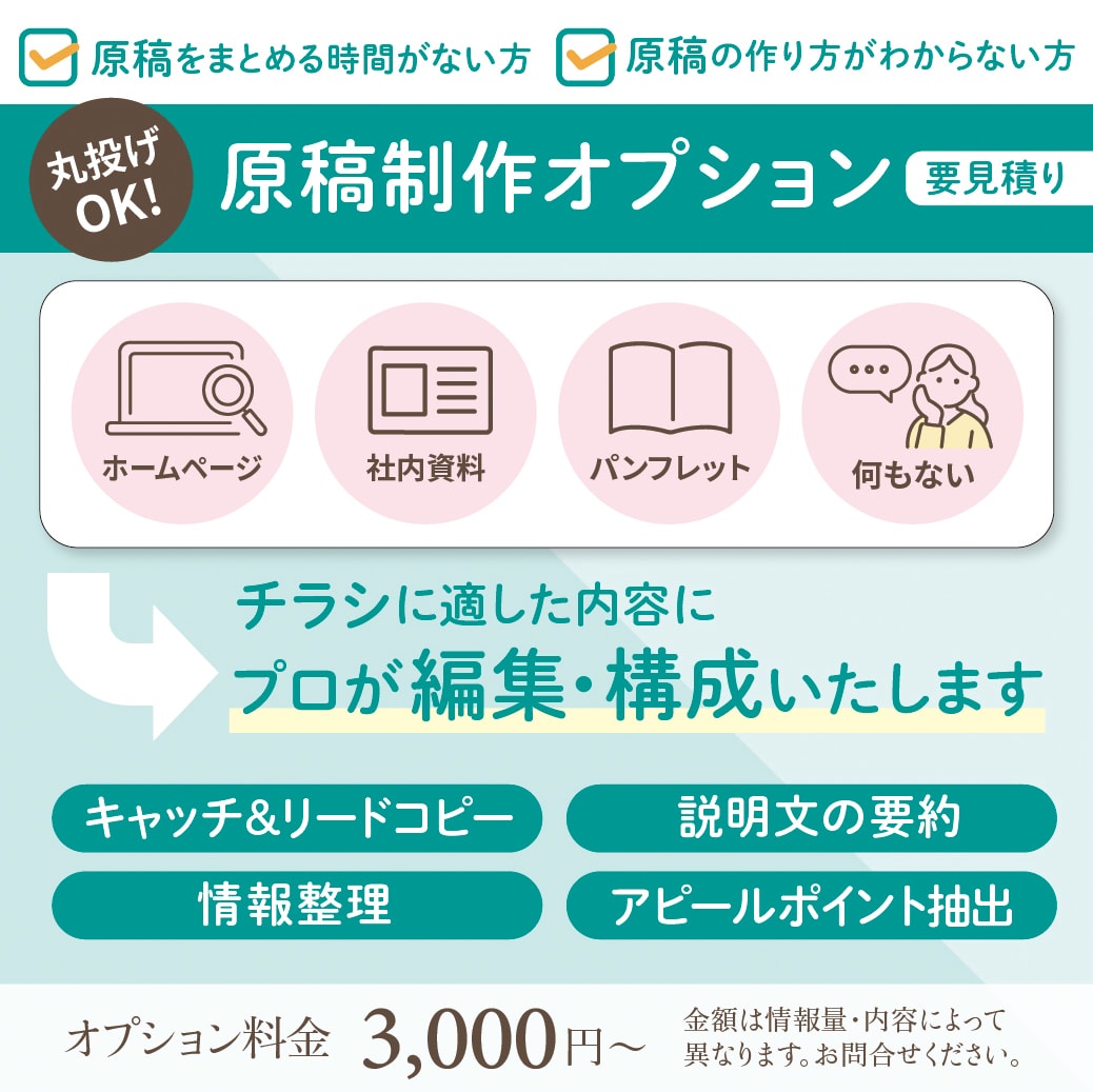 12月末まで特別価格！女性向けチラシ制作します デザイン歴13年のプロがあなたの想いをカタチにします イメージ8