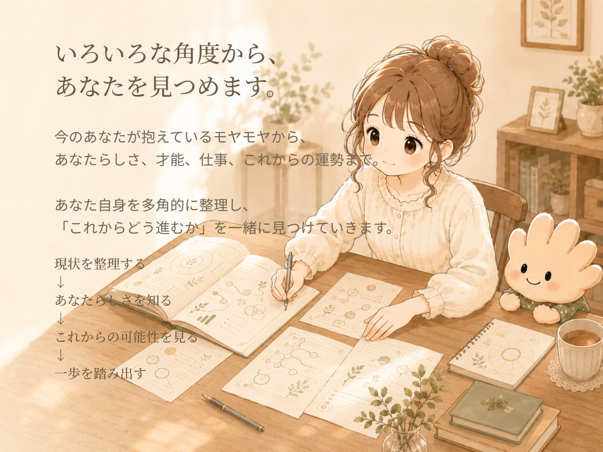 あなたらしい未来へ導く総合鑑定します 自分を知り、これからの一歩を見つける総合鑑定 イメージ4