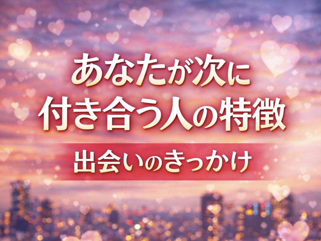 あなたが次に付き合う人の特徴を占います 【新しい出会い】性格は？年齢は？どんなきっかけで出会う？ イメージ1