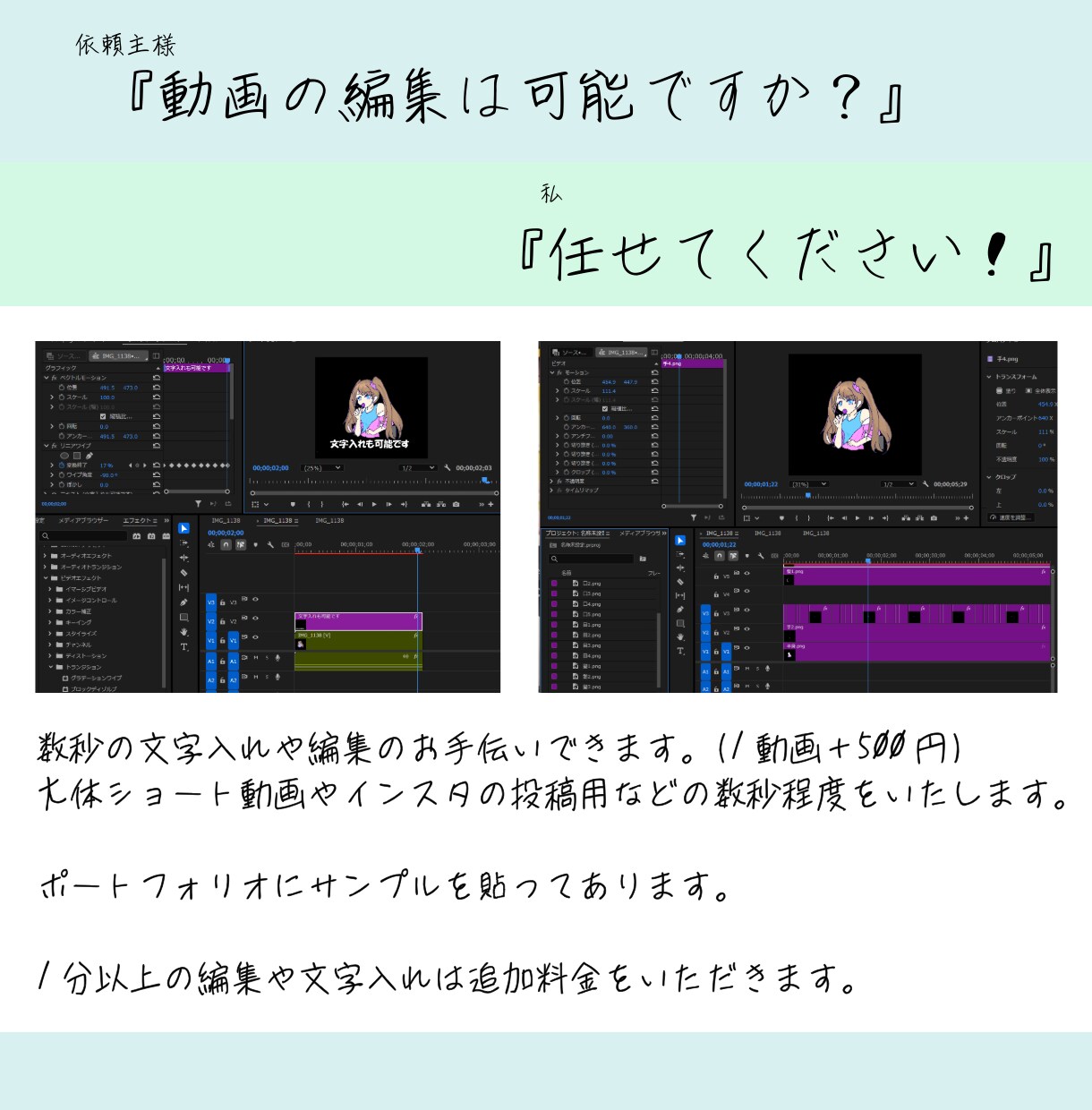 猫の手も借りたい方へ。修正などのお手伝いします ちょっこっとした修正なんかをお手伝いさせていただきます！ イメージ4