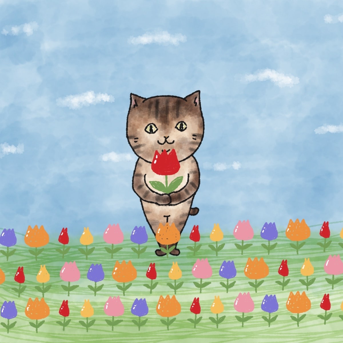 ペットや動物のゆるかわな水彩風イラストを描きます SNSのアイコン、挿絵、鑑賞やプレゼントにおすすめ！ イメージ2