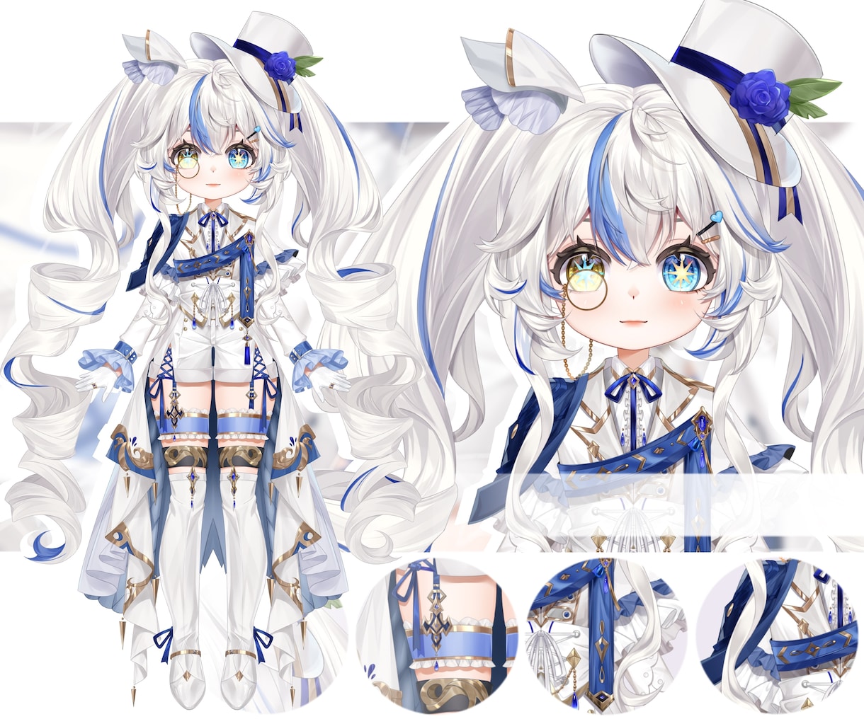 企業並透明感vtuberキャラ制作します 繊細なトラッキング、イラストとLive2d全工程、表情8つ イメージ5