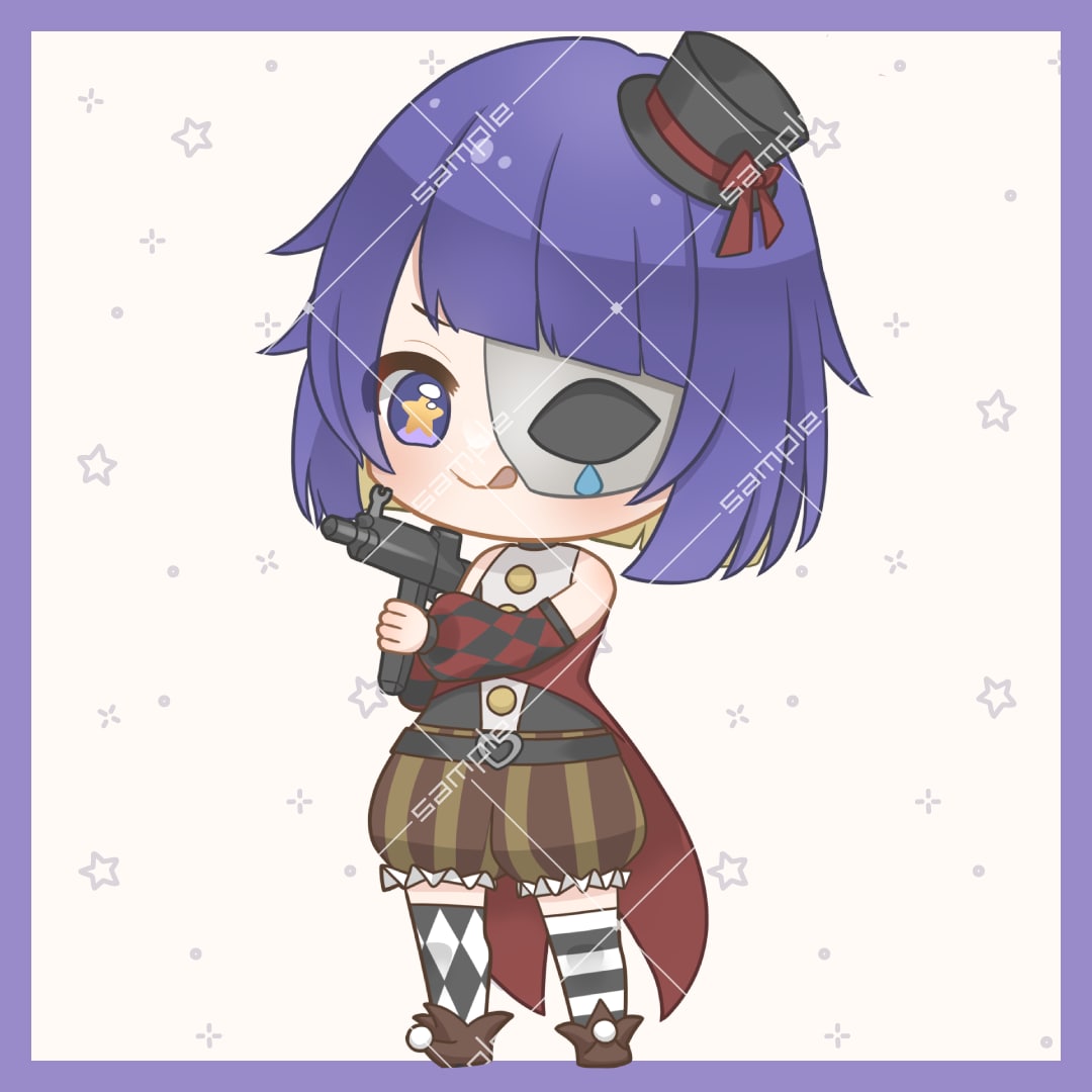 SNS・グッズ用SDイラスト描きます 自身のグッズや、動画用のイラストとしてどうぞ！ イメージ4