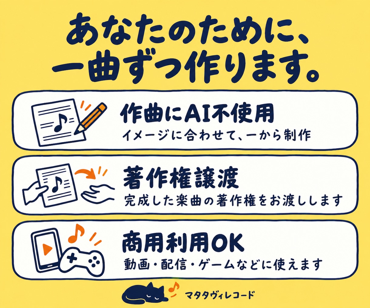 AI不使用＆著作権譲渡！あなた専用楽曲を制作します BGM制作＆TuneCore審査通過実績多数！ イメージ4