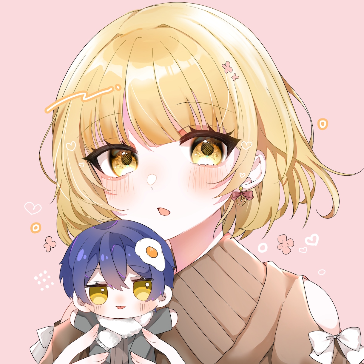 綺麗なあなただけのオリジナルアイコン描きます 宝石のような目が得意です。！綺麗なイラストを仕上げます。 イメージ2