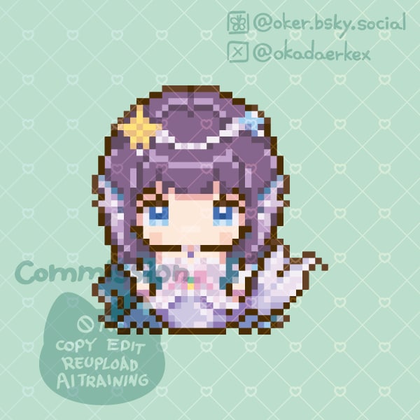 Illustratorでドット絵キャラ作成します 50×50ドットキャラを1250px×1250pxPNG納品 イメージ8