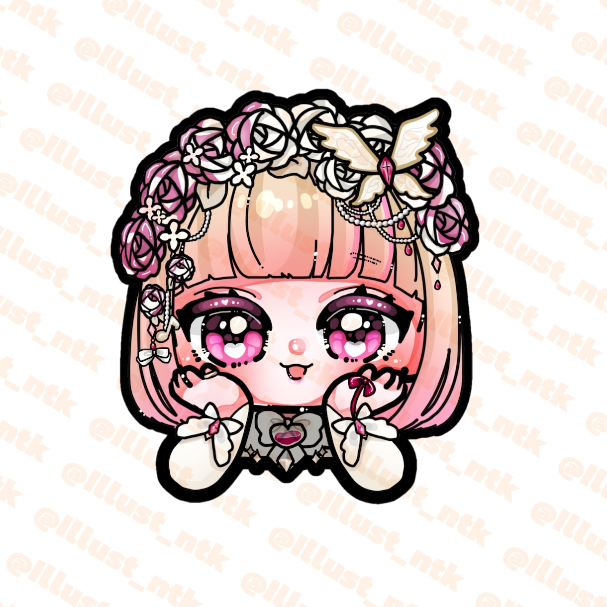 グッズ向けの可愛いミニキャライラストを描きます 最短即日納品♡お姿を最大限可愛く表現します！ イメージ2