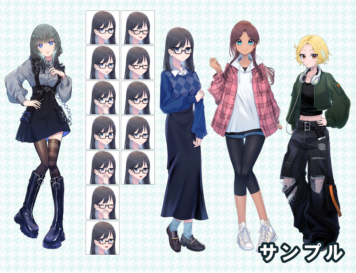 TRPGやゲームの立ち絵や活動用立ち絵など描きます TRPGやゲームなどで使えるキャラクター立ち絵の制作をします イメージ2