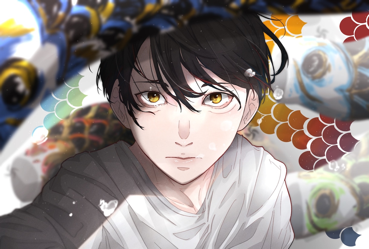 かっこよくてかわいい、男性、女性イラストお描きます 歌ってみた、アイコン、一枚絵、配信など幅広く！ イメージ8