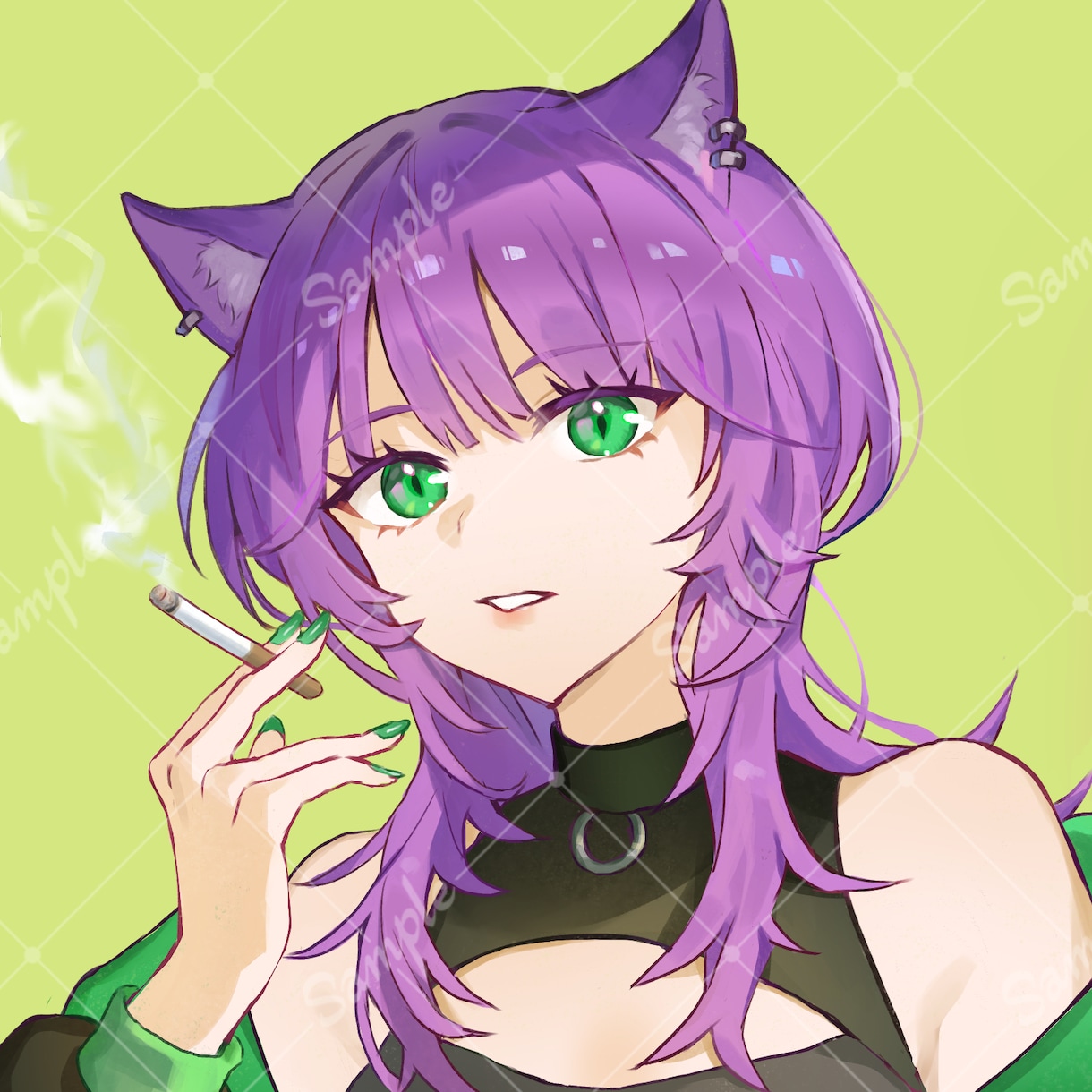 可愛い！アイコンイラストを制作します SNS用、個人用に厚塗りで雰囲気のあるアイコンを描きます イメージ5