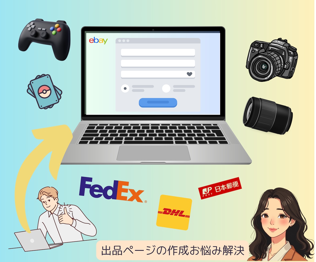 eBayでの商品の出品ページの作成をお手伝いします 売上を左右するeBayの出品ページの作成のサポートします♪ イメージ1