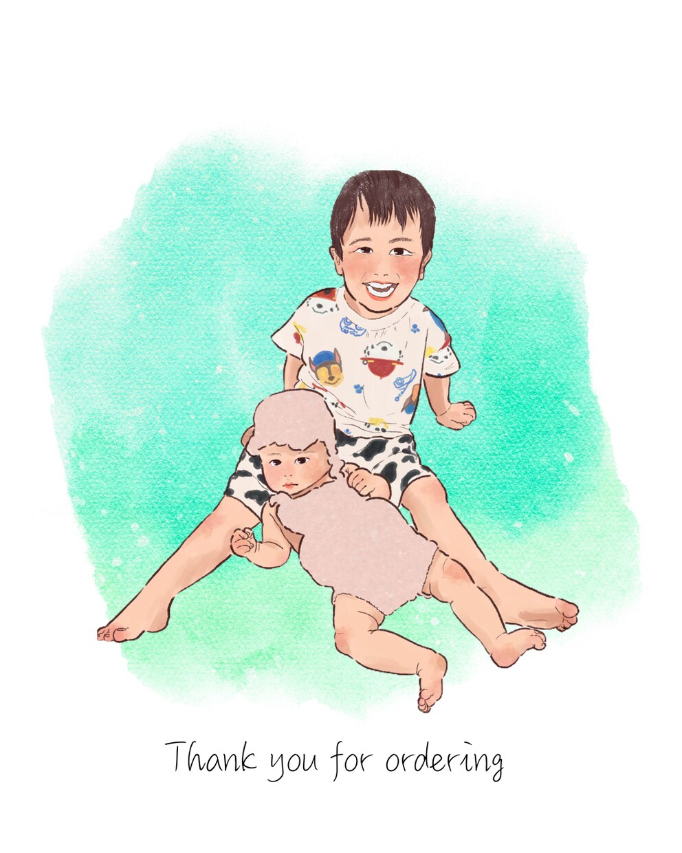 何年後も見返せる優しいタッチの似顔絵をお描きします お子様の成長記録をアイコンや贈り物で笑顔溢れる毎日に◎ イメージ8