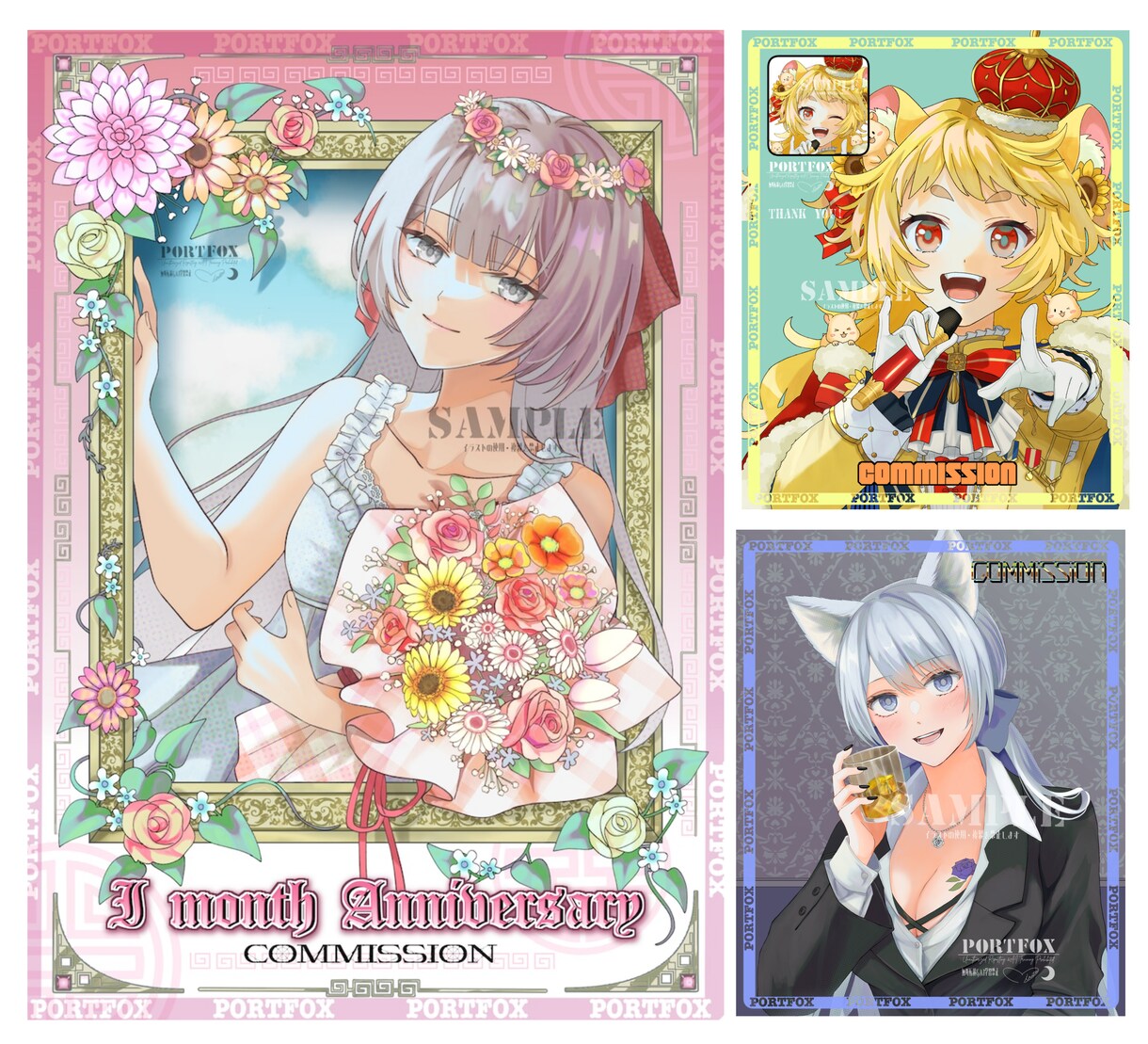 アイコンやサムネイルなど★鮮やかなイラスト描きます 個人用、VTuber向けサムネやグッズ用等様々なご用途に★ イメージ5