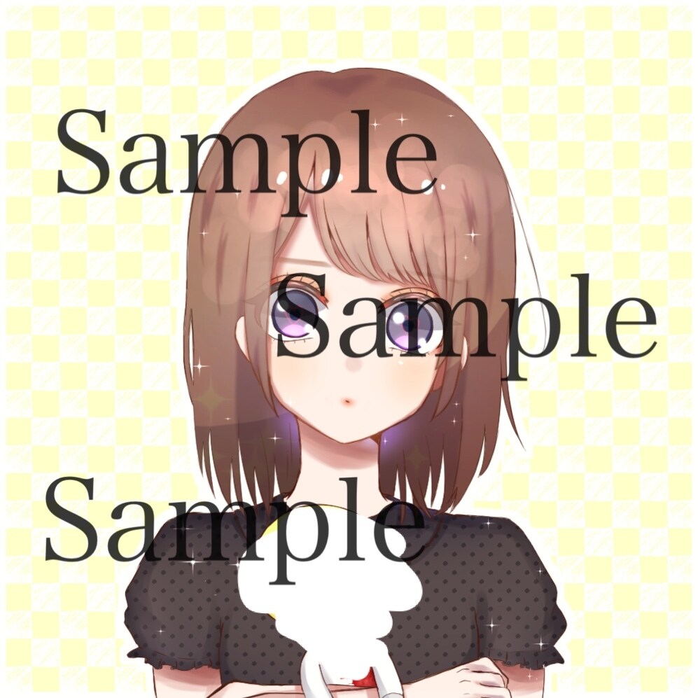 推しぬい×自分！SNS用アイコン描きます 量産・夢アイコン作成(1×1) イメージ3